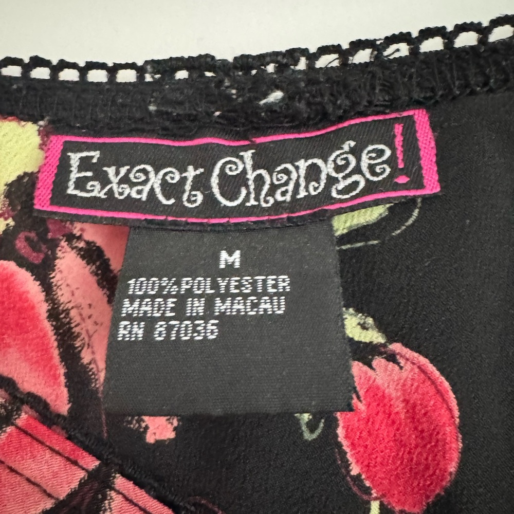Floral Black Skirt Size M - Picture 2 of 2